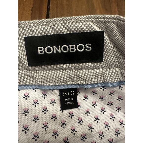 NWT Bonobos Chino Pants Mens 38x32 Gray Slim Golf Stretch Work Pockets - Picture 5 of 14